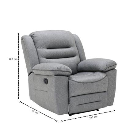 RECLINER SB FURNITURE UNAPO 19244788 สีเทา_5
