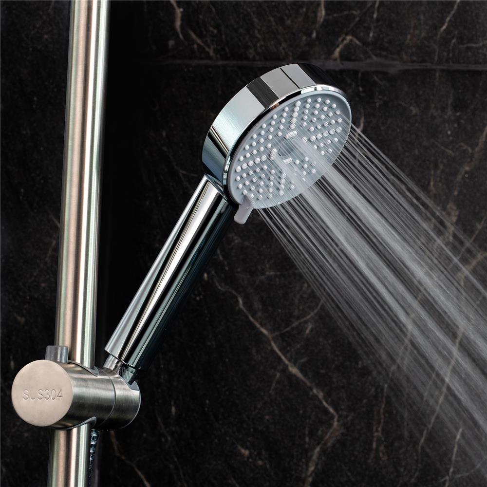 ชุดฝักบัวสายอ่อน 3 ระดับ RASLAND D413-D2255 สีโครม