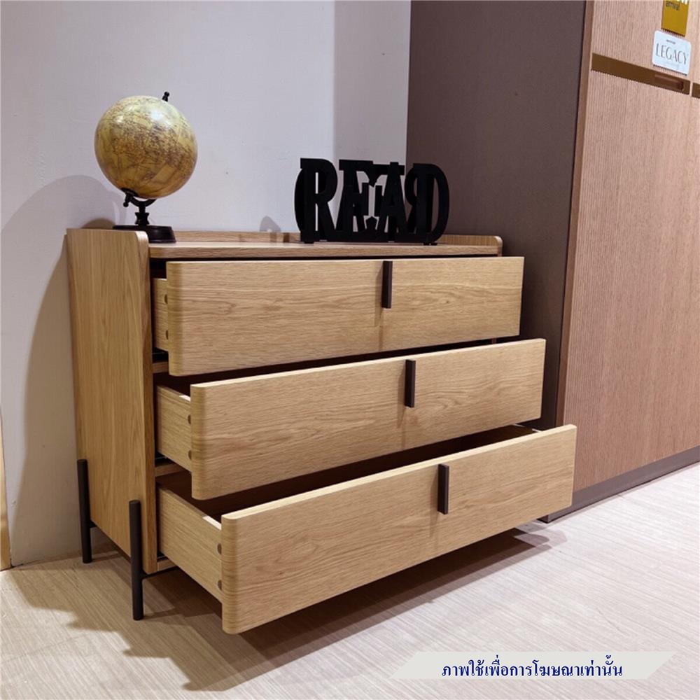 ตู้ลิ้นชัก 3 ชั้น SB FURNITURE WANATA 19239514 104x75 ซม. สีโอ๊ค