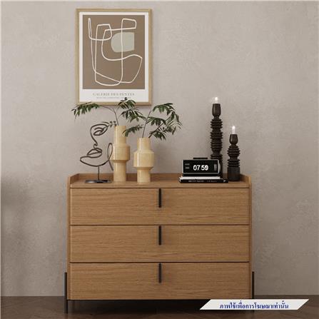 ตู้ลิ้นชัก 3 ชั้น SB FURNITURE WANATA 19239514 104x75 ซม. สีโอ๊ค_2