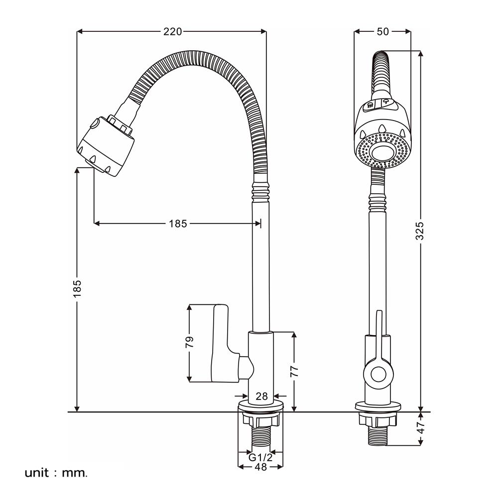 ก๊อกซิงค์เดี่ยว BEN BN A11021-DADDAI