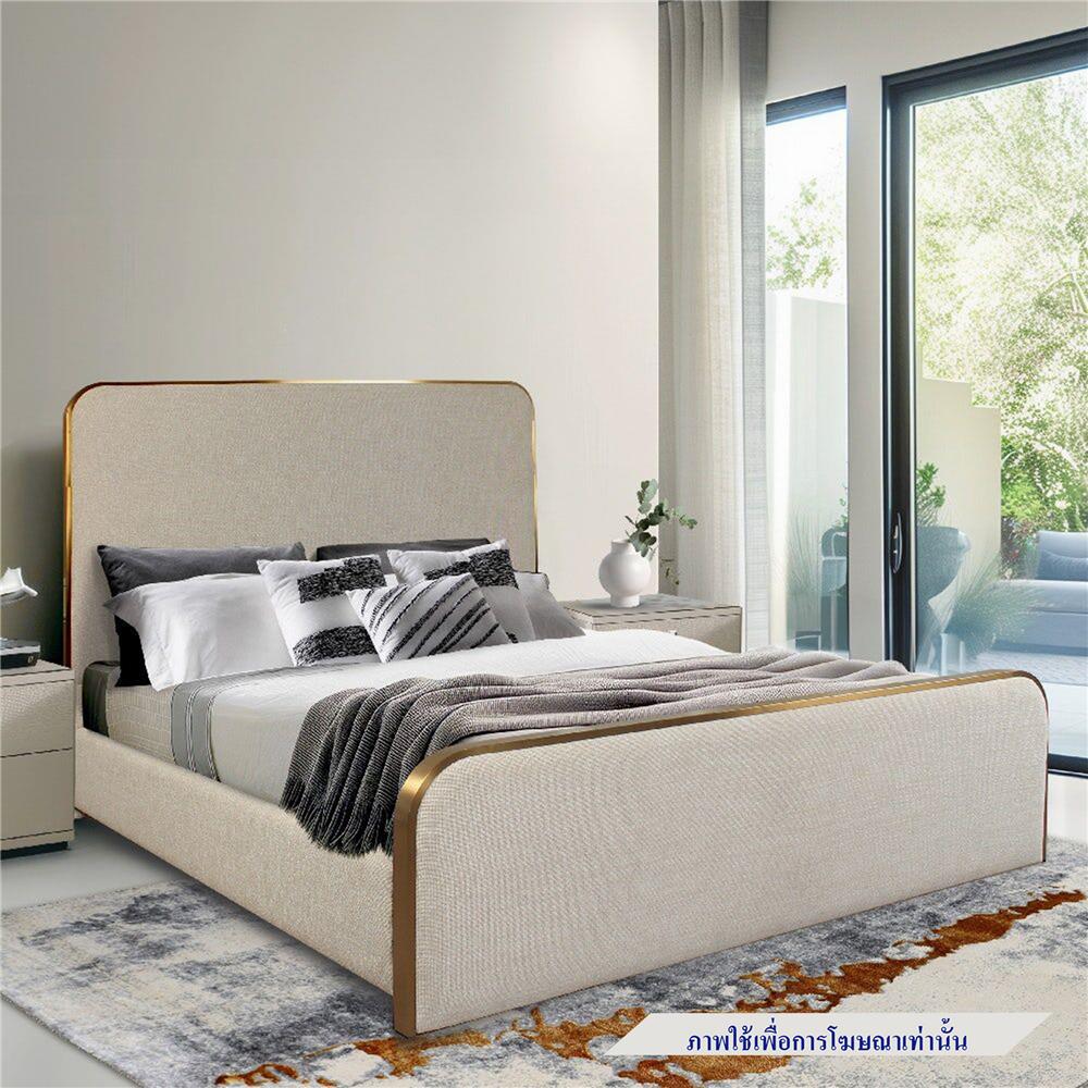 เตียง 6 ฟุต SB FURNITURE GRECIA 19236488 สีครีม