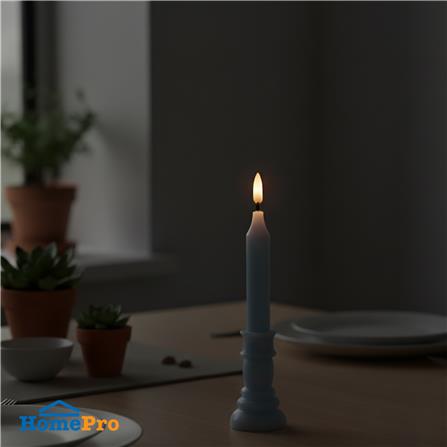 เทียนตกแต่ง LED CLAIRE 22.5 ซม. สีฟ้า_5