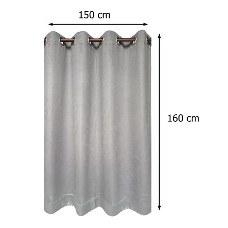 ผ้าม่าน EYELET HOME LIVING STYLE MAVIS UV 150x160 ซม. สีเทา_5