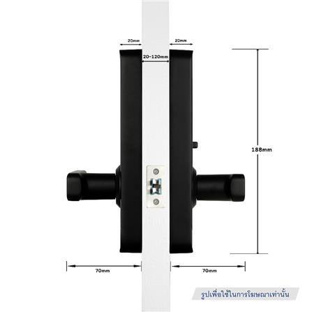 กลอนดิจิตอล CONLOCK CL-X3 สีขาว_7