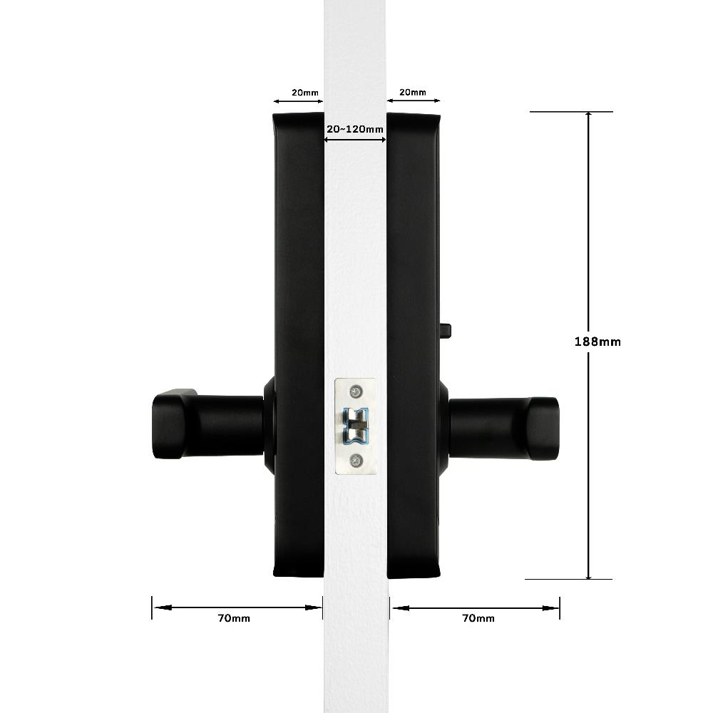 กลอนดิจิตอล CONLOCK CL-X3 สีดำ