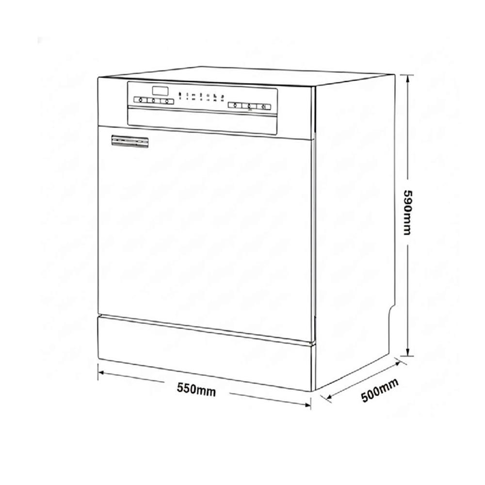เครื่องล้างจานตั้งโต๊ะ HAFELE PIXELS 495.06.535