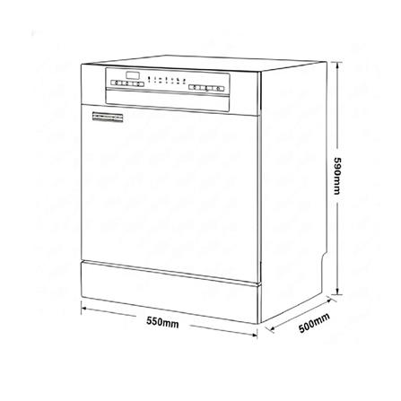เครื่องล้างจานตั้งโต๊ะ HAFELE PIXELS 495.06.535_5