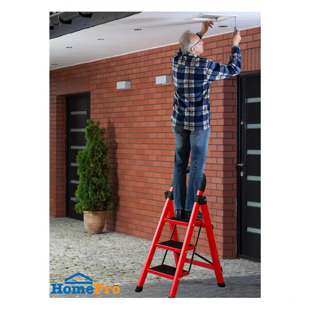 บันได STEP 3 ขั้น BARCO LSHL-003-R สีดำ-แดง