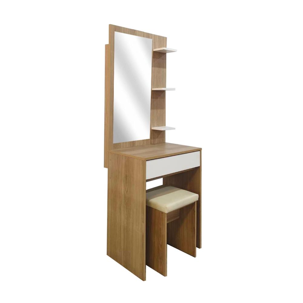 ชุดโต๊ะเครื่องแป้ง FURDINI KEPT 60 ซม. สี NT OAK/ขาว