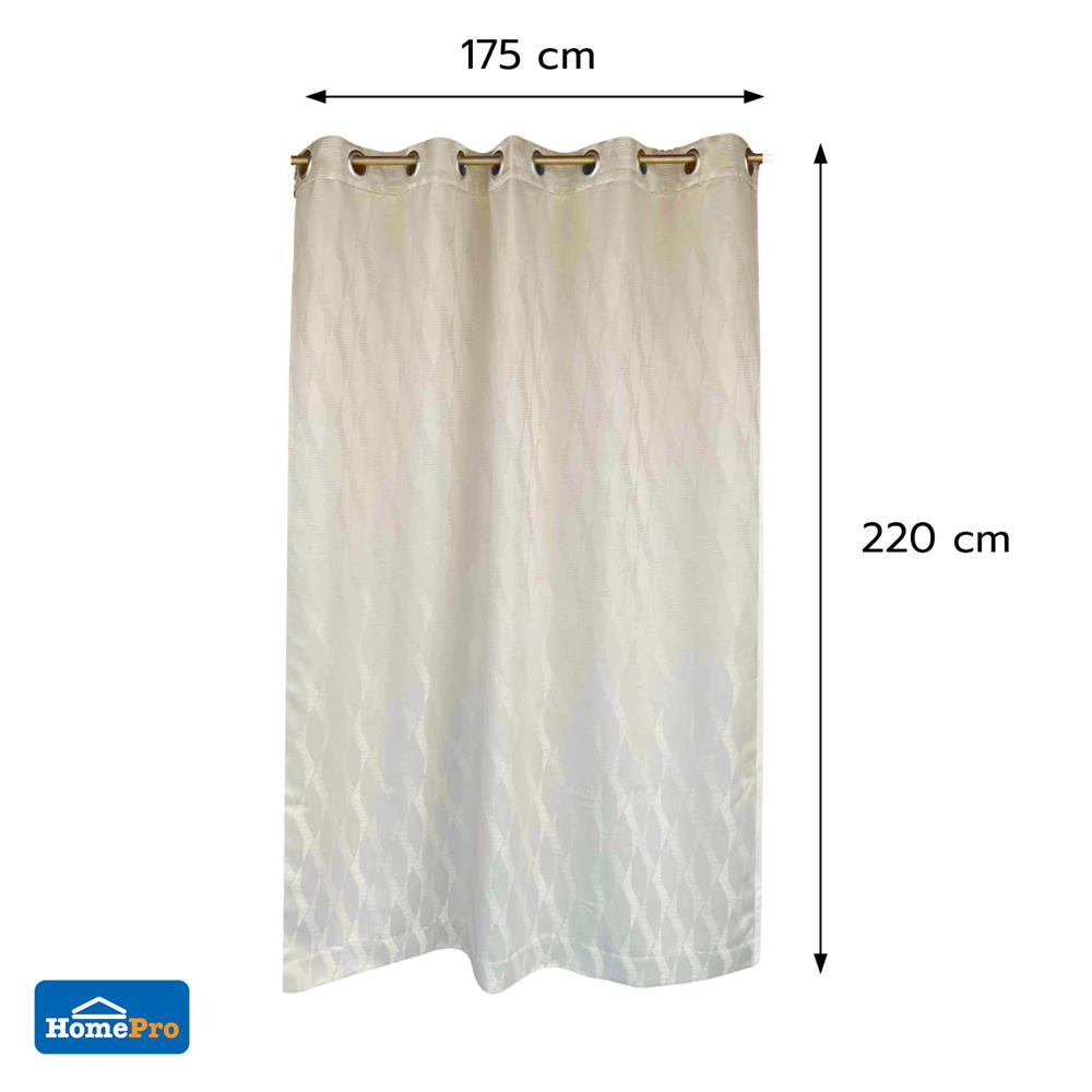 ผ้าม่าน EYELET HOME LIVING STYLE LIMO UV 175x220 ซม. สีครีม