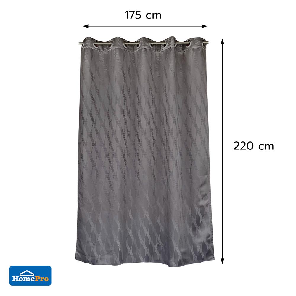 ผ้าม่าน EYELET HOME LIVING STYLE LIMO UV 175x220 ซม. สีเทา