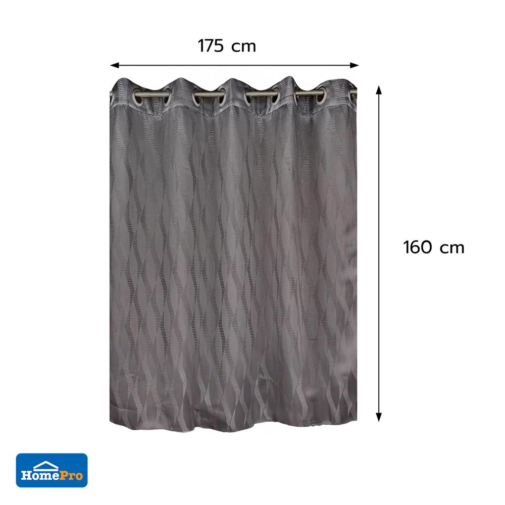 ผ้าม่าน EYELET HOME LIVING STYLE LIMO UV 175x160 ซม. สีเทา