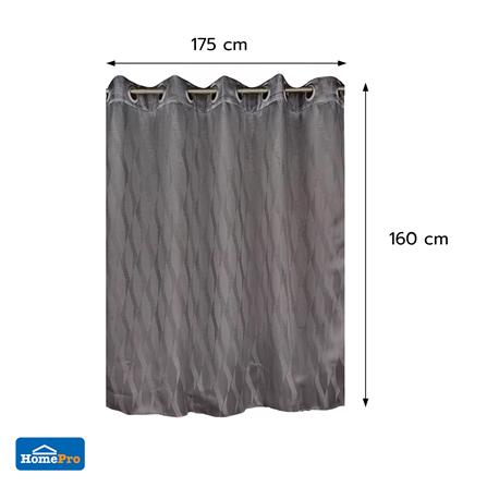 ผ้าม่าน EYELET HOME LIVING STYLE LIMO UV 175x160 ซม. สีเทา_10
