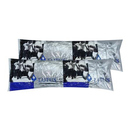 หมอนข้างสุญญากาศ ใยสังเคราะห์ LOTUS สีขาว (1 แถม 1)_2