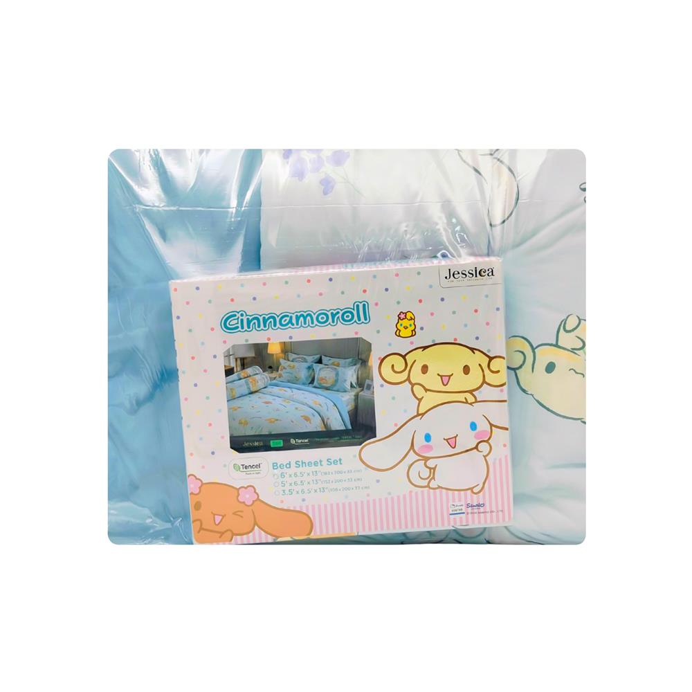 ชุดผ้าปูที่นอน 6 ฟุต (ชุด 6 ชิ้น) JESSICA CINNAMOROLL 20209-T024