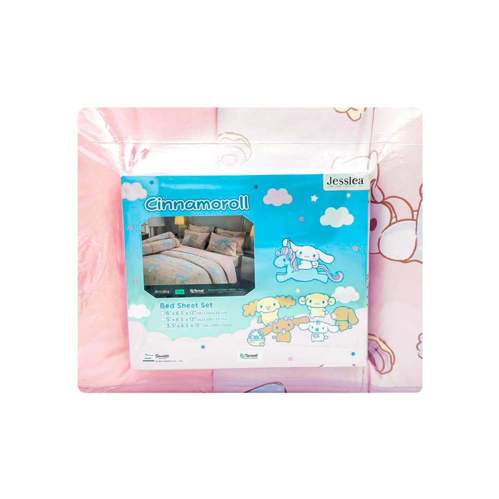 ชุดผ้าปูที่นอน 6 ฟุต (ชุด 6 ชิ้น) JESSICA CINNAMOROLL 20209-T025