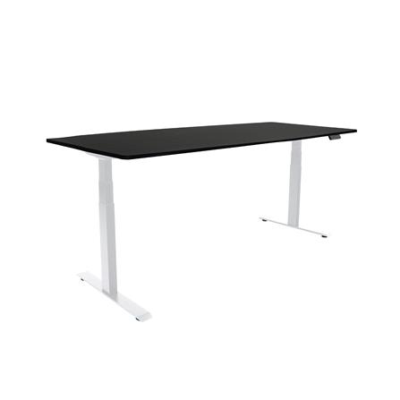 โต๊ะปรับระดับไฟฟ้า BEWELL TBS01 TOP08 200 ซม. สีดำ/ขาว_1