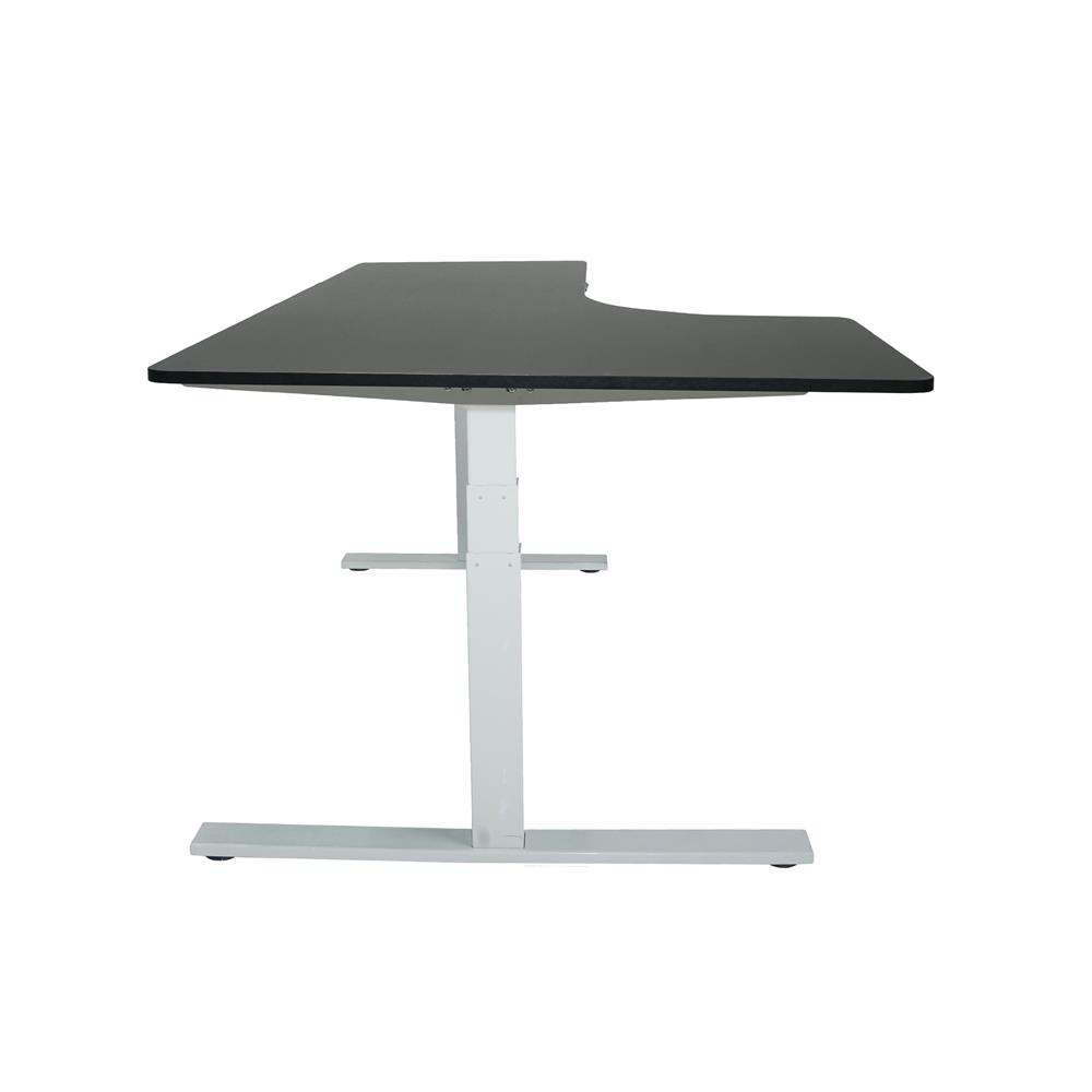 โต๊ะปรับระดับไฟฟ้า BEWELL L-SHAPED 180 ซม. สีดำ/ขาว