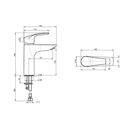 ก๊อกอ่างล้างหน้าผสม PAINI PA D1CR205GMCPE_4