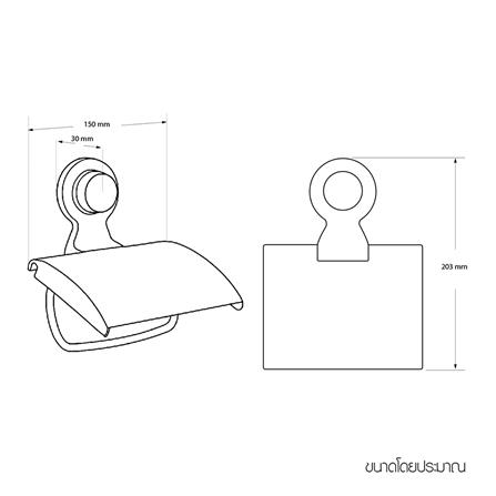 ที่ใส่กระดาษชำระ  WSP BA-2074 สีขาว_4