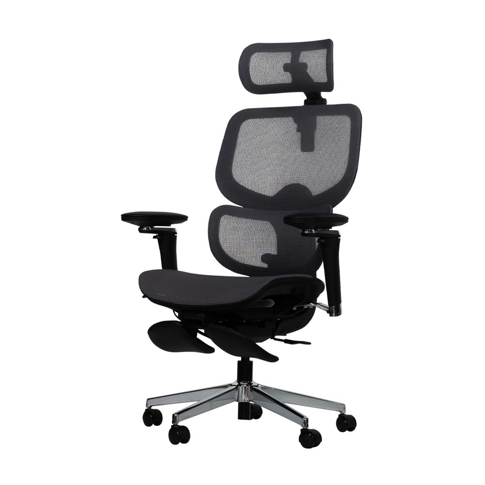 เก้าอี้สุขภาพ DESK SPACE NEBULA สีเทาเข้ม_0