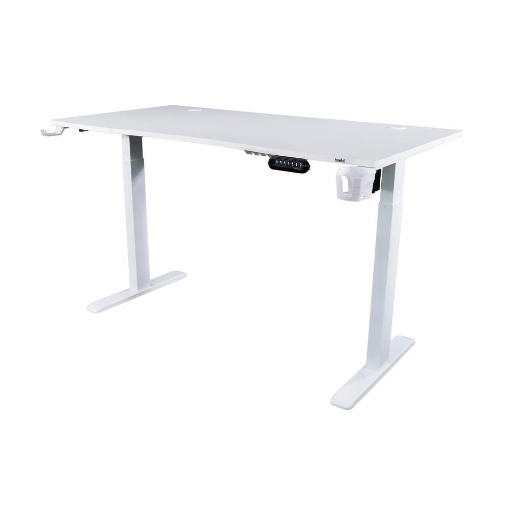 โต๊ะเกมมิ่งปรับระดับไฟฟ้า BEWELL G09ST-TBS6-TOP10-6 160 ซม. สีขาว