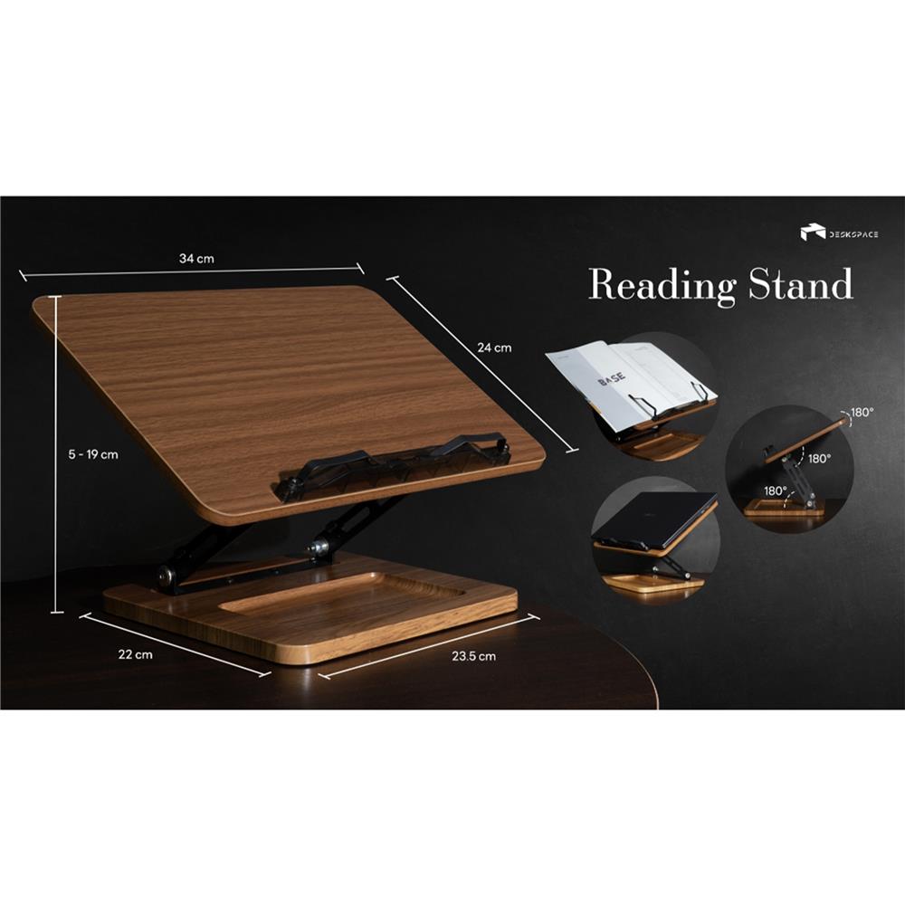 แท่นวางโน้ตบุ๊ก DESKSPACE DESK_RDS_WN สีวอลนัท