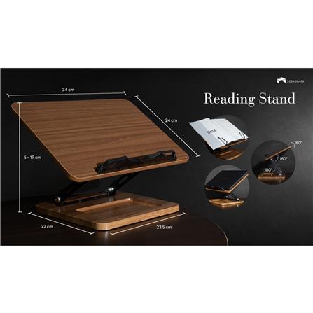 แท่นวางโน้ตบุ๊ก DESKSPACE DESK_RDS_WN สีวอลนัท_1