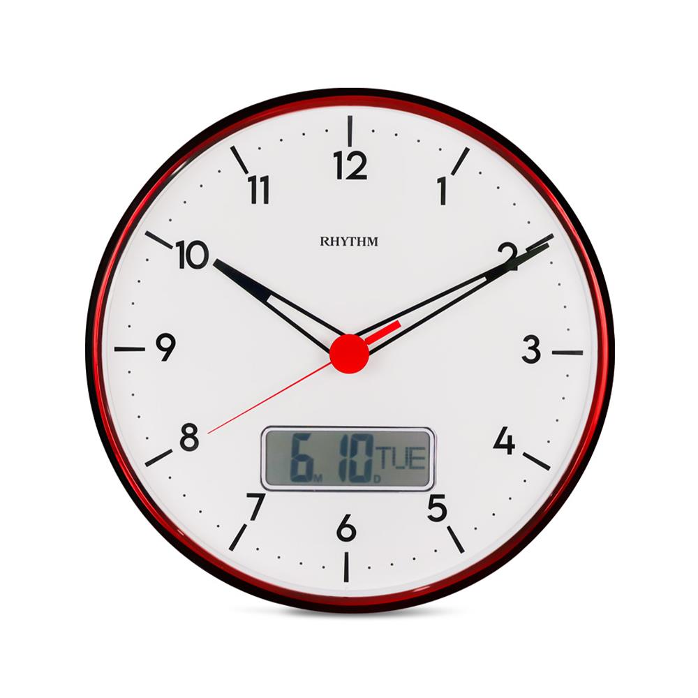 นาฬิกาแขวน RHYTHM CFG730NR02 13 นิ้ว สีดำ