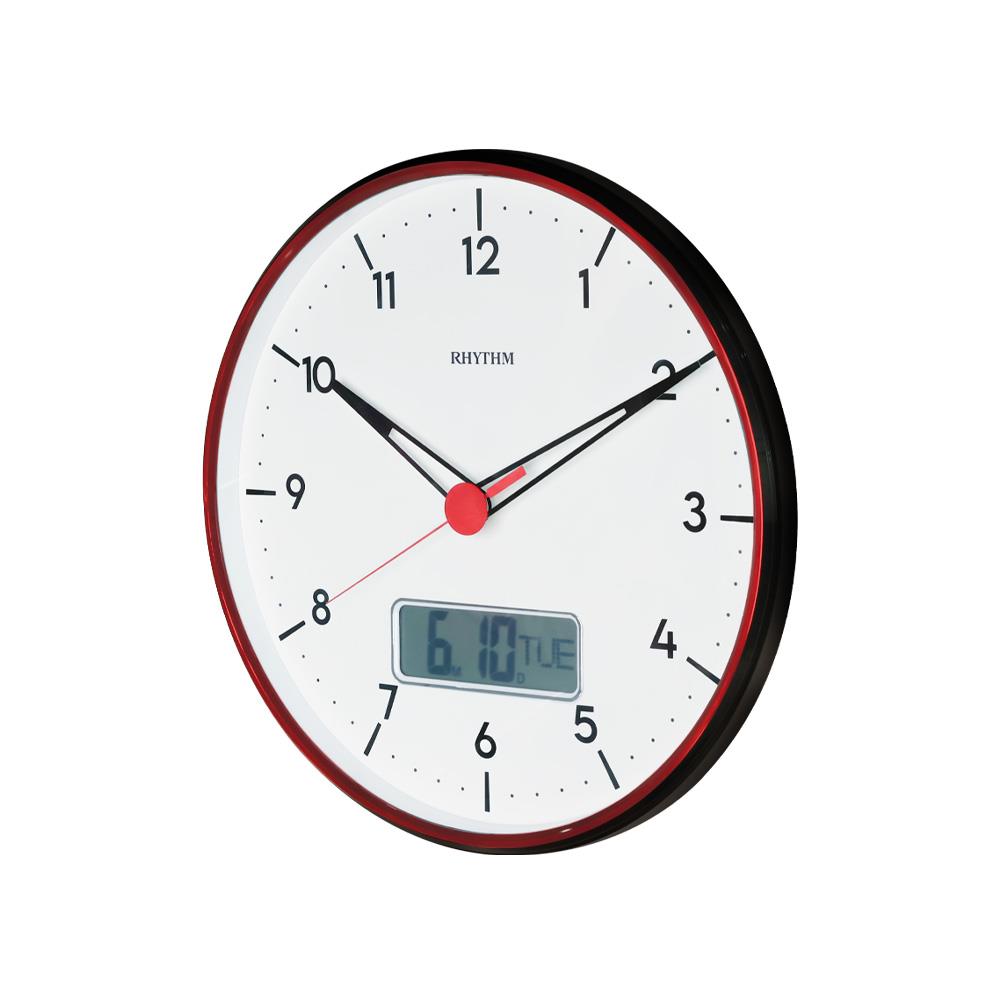 นาฬิกาแขวน RHYTHM CFG730NR02 13 นิ้ว สีดำ