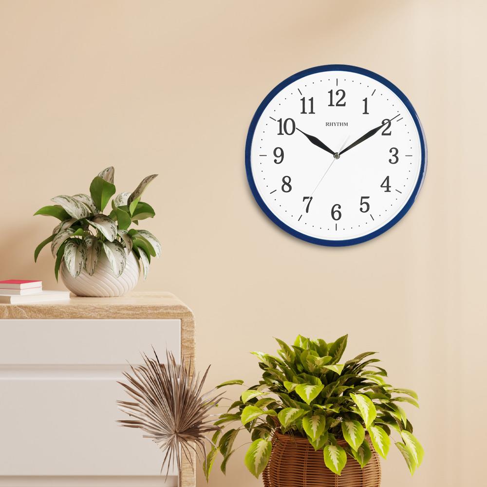 นาฬิกาแขวน RHYTHM CMG622NR11 10 นิ้ว สีน้ำเงิน