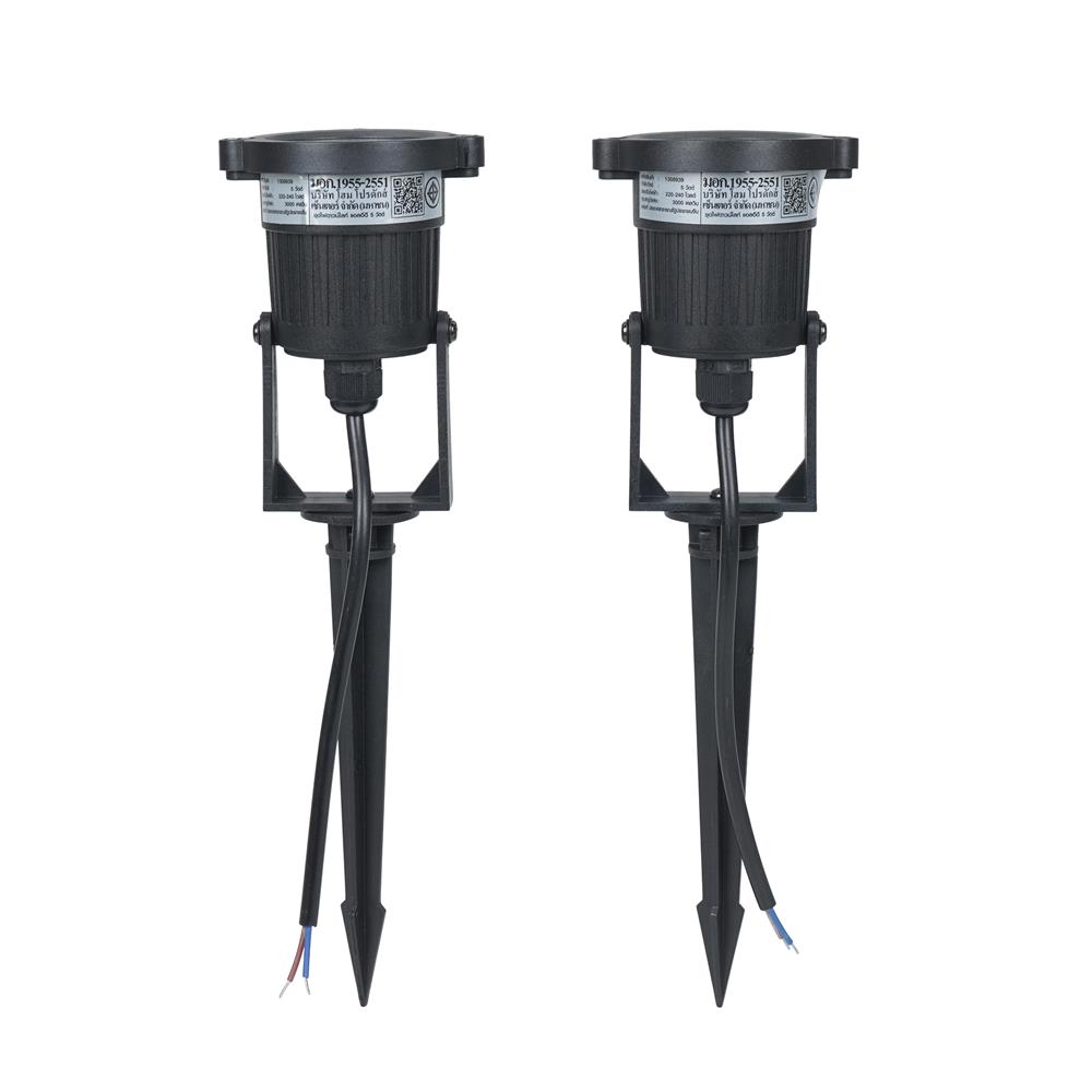 ไฟจัดสวน LED CARINI LCW9020 5 วัตต์ WARM WHITE สีดำ (แพ็ก 2 ชิ้น)