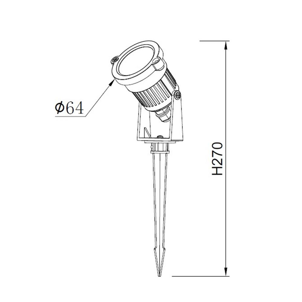 ไฟจัดสวน LED CARINI LCW9020 5 วัตต์ WARM WHITE สีดำ (แพ็ก 2 ชิ้น)