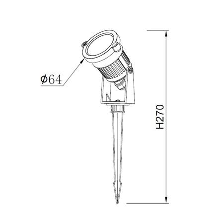 ไฟจัดสวน LED CARINI LCW9020 5 วัตต์ WARM WHITE สีดำ (แพ็ก 2 ชิ้น)_6