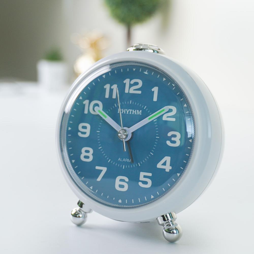 นาฬิกาปลุก RHYTHM CRE313NR03 3.3 นิ้ว สีขาว