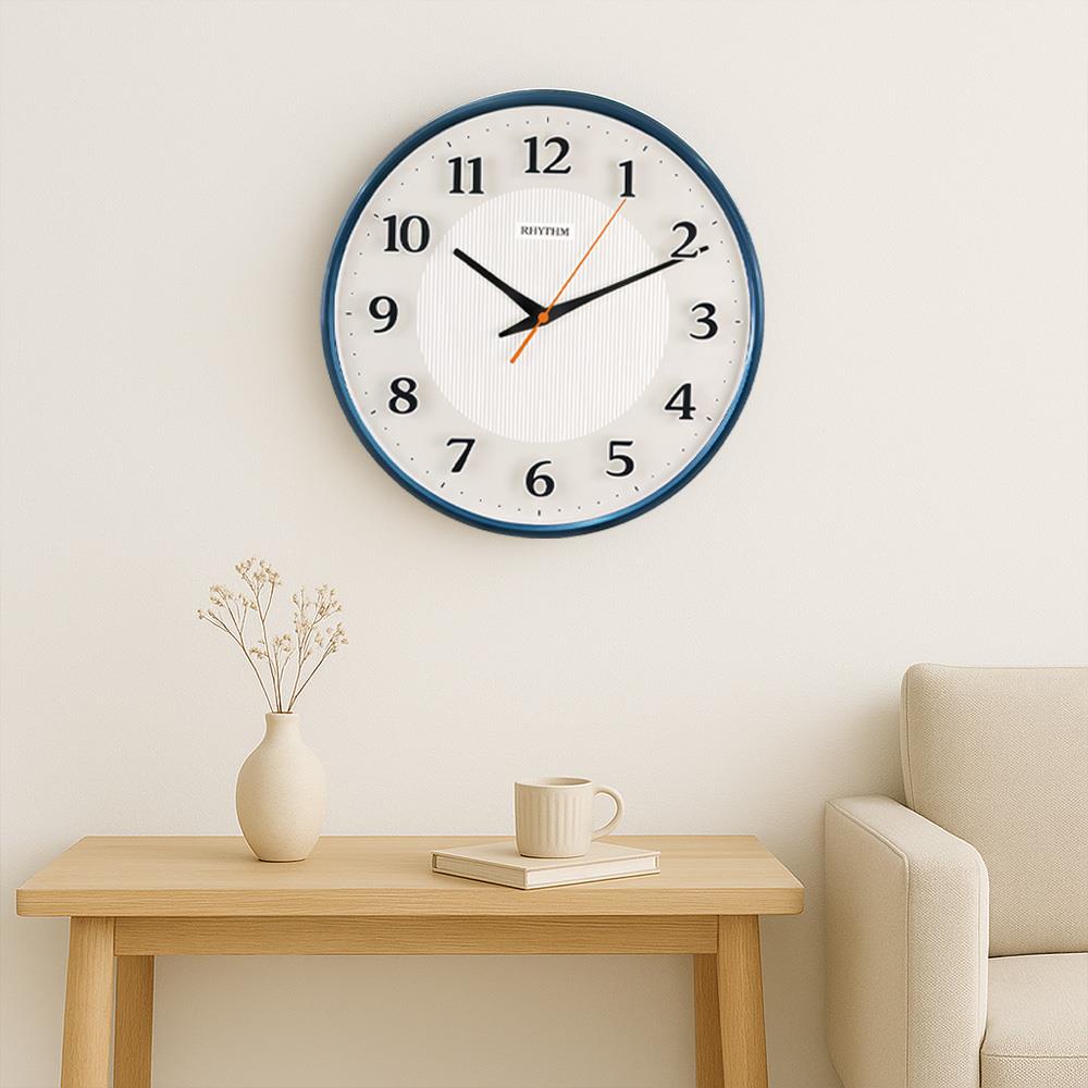 นาฬิกาแขวน RHYTHM CMG626NR11 13 นิ้ว สีน้ำเงิน