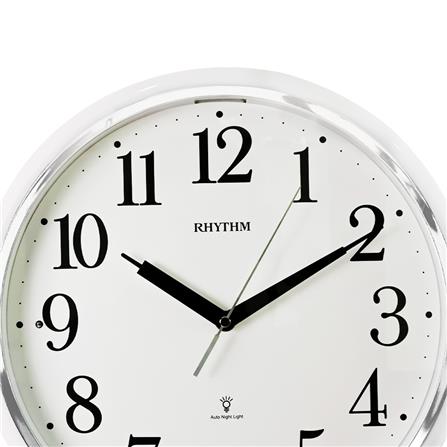 นาฬิกาแขวน RHYTHM CMG633NR03 13 นิ้ว สีเงิน_2