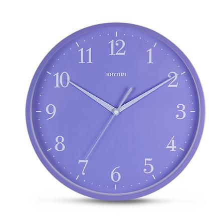 นาฬิกาแขวน RHYTHM CMG619NR12 12 นิ้ว สีม่วง_0