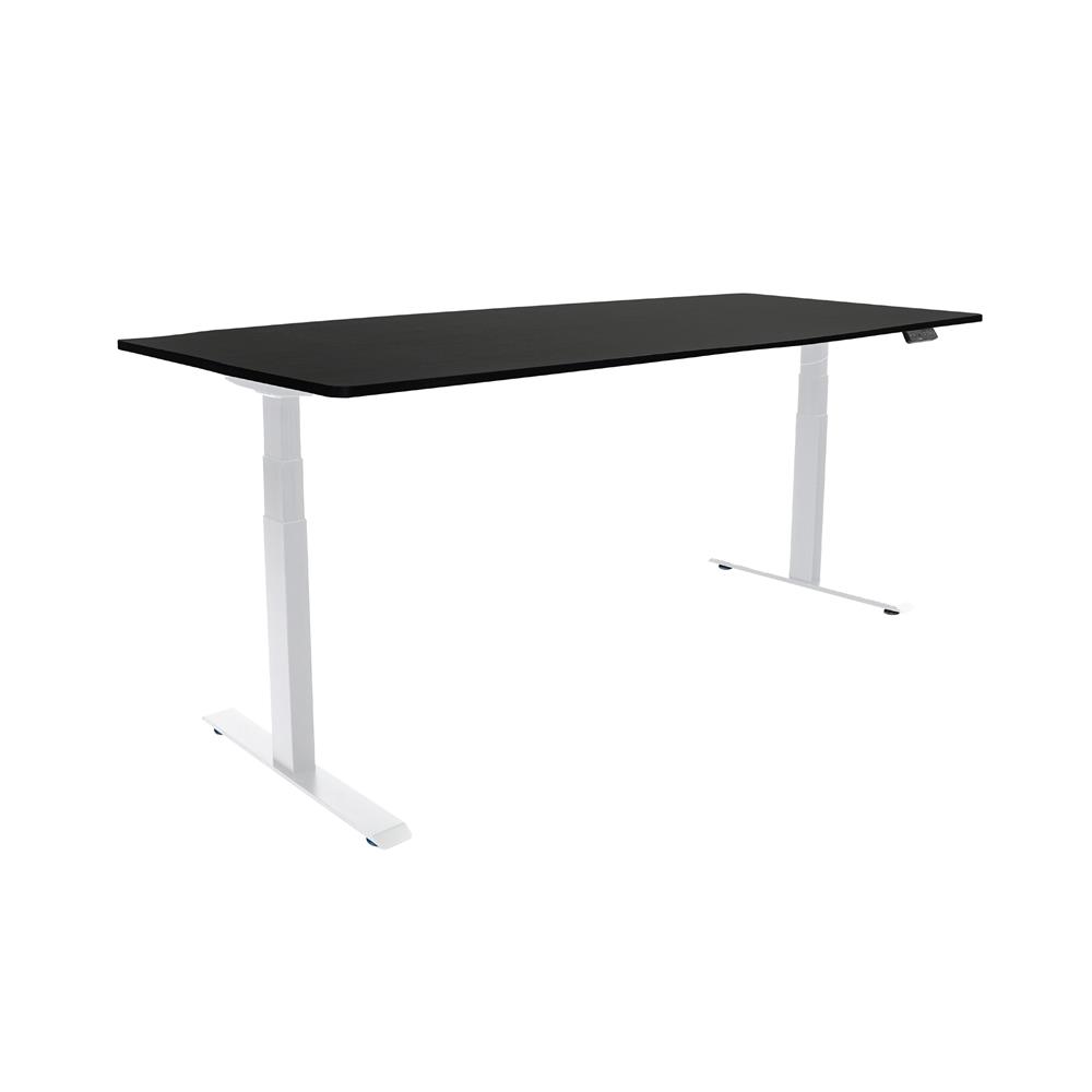 โต๊ะปรับระดับไฟฟ้า BEWELL TBS01 TOP08 180 ซม. สีดำ/ขาว
