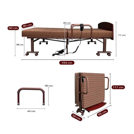 เตียงไฟฟ้า THAIBULL OLTLM5-4502M-90ALH สีน้ำตาล_9