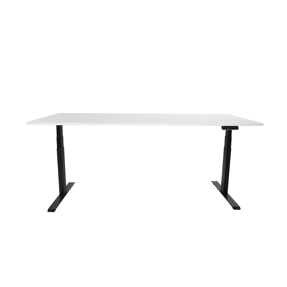 โต๊ะปรับระดับไฟฟ้า BEWELL TBS01 TOP08 200 ซม. สีขาว/ดำ