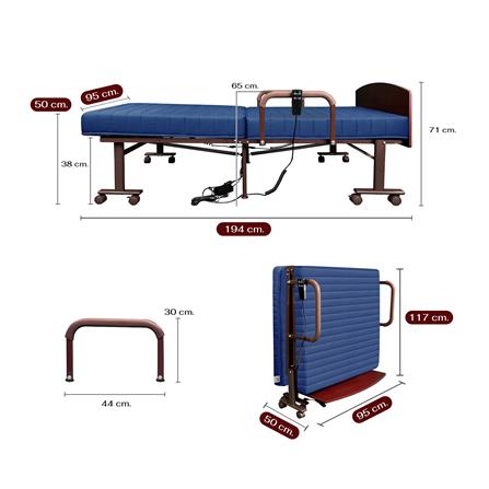 เตียงพับไฟฟ้า THAIBULL OLTLM5-4502M-90ALH สี BLUE_9