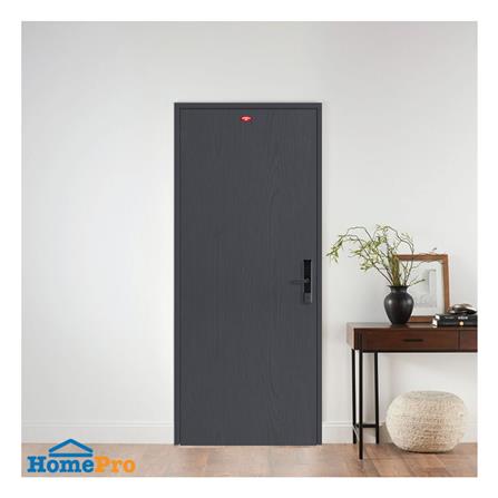 ชุดประตูเหล็ก เจาะลูกบิด PROFESSIONAL DOOR FR2LBK+WD2BK 96.4x203.5 ซม. สีเทาเม็ดทราย (เปิดด้านซ้าย ออกด้านนอก)_3