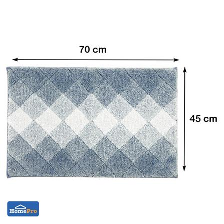 พรม HOME LIVING STYLE DIAMOND 45x70 ซม. สีฟ้า_6