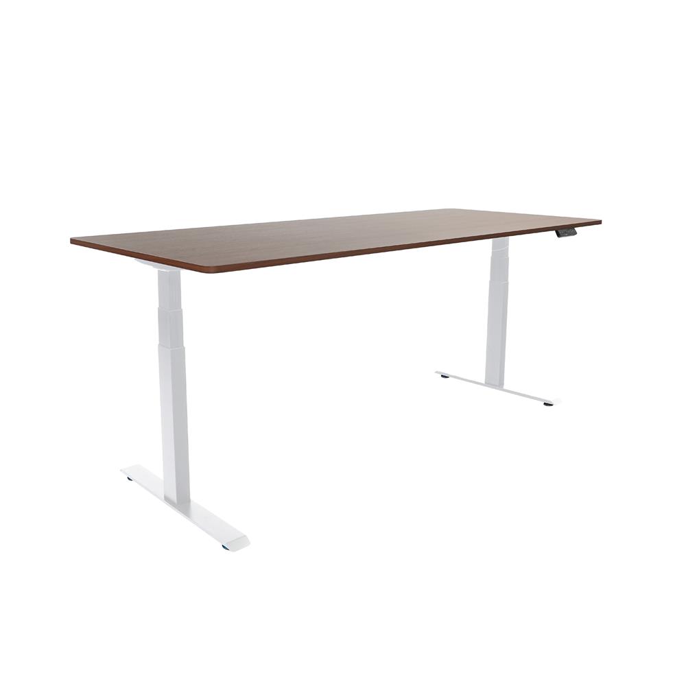 โต๊ะปรับระดับไฟฟ้า BEWELL TBS01 TOP08 180 ซม. สีขาว/น้ำตาล