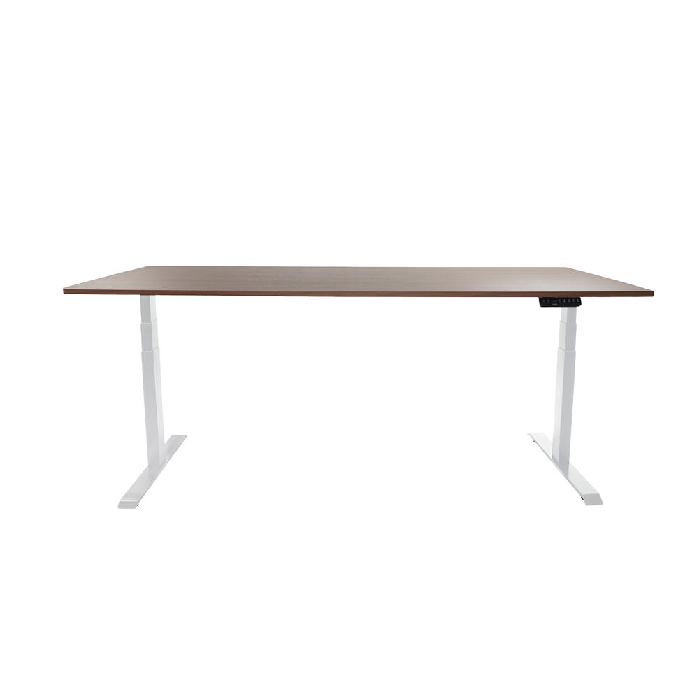 โต๊ะปรับระดับไฟฟ้า BEWELL TBS01 TOP08 180 ซม. สีขาว/น้ำตาล