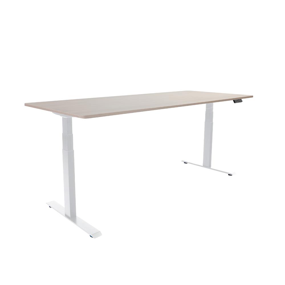 โต๊ะปรับระดับไฟฟ้า BEWELL TBS01 TOP08 160 ซม. สีไม้โอ๊ค/ขาว