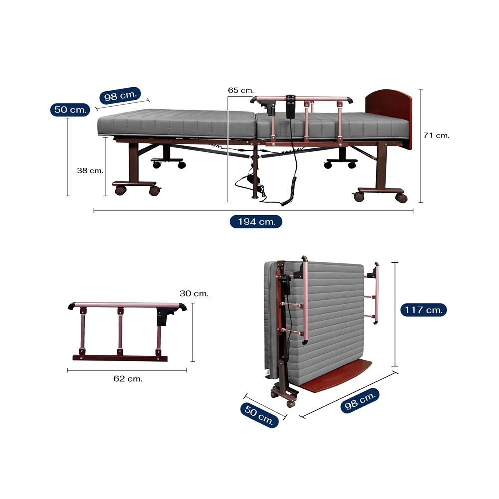 เตียงไฟฟ้า THAIBULL OLTLM5-4502M-90ALH สีเทา