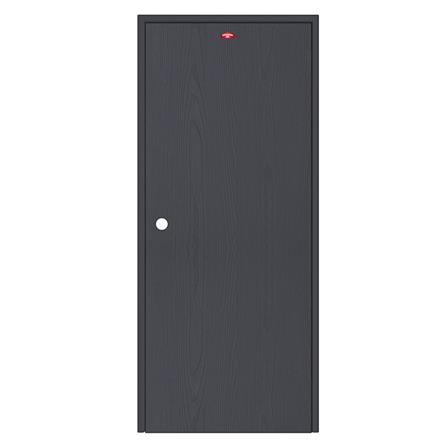 ชุดประตูเหล็ก เจาะลูกบิด PROFESSIONAL DOOR FR2RBK+WD2BK 96.4x203.5 ซม. สีเทาเม็ดทราย (เปิดด้านขวา ออกด้านนอก)